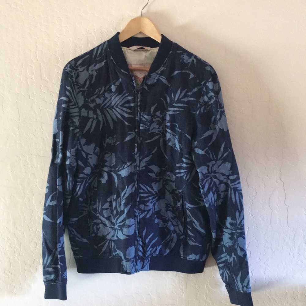 Zara Hawaiian print Bomber Jacket